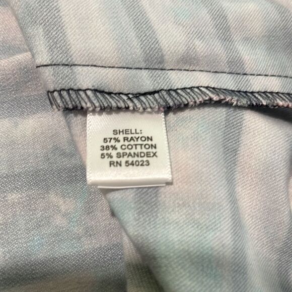 Banana Republic Bella Floral Striped Trumpet Skirt Sz 8 - Picture 11 of 14